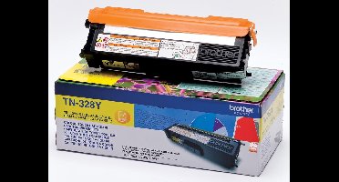 Brother TN-328Y Tonercartridge - Geel