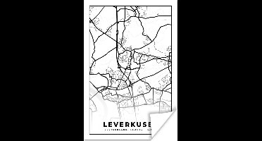 Poster Plattegrond - Leverkusen - Kaart - Stadskaart - 20x30 cm