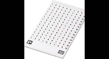 Phoenix Contact 0804280:0001 etiket Wit