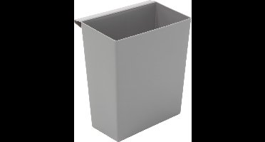 Inzetbak voor vierkante tapse papierbak grijs