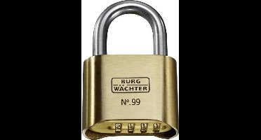 Burg Wächter No. 99 Ni 50 SB Hangslot Messing Cijferslot