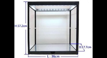 Triple 9 dubbele Led Showcase Zwart 1:18