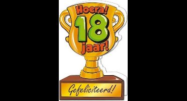 Trofee kaart - 18 jaar