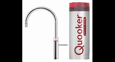Quooker - Fusion Round Kokendwaterkraan - C uitloop - PRO3 VAQ Reservoir - Chroom