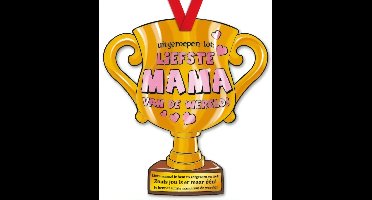 Paper Dreams Trofee Liefste Mama Van De Wereld! 33 Cm Karton Goud