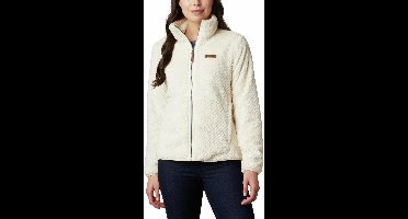 Columbia Fire Side II Vest Dames met Rits - Sherpa Fleece Vest Dames - Outdoorvest - Chalk - Maat L