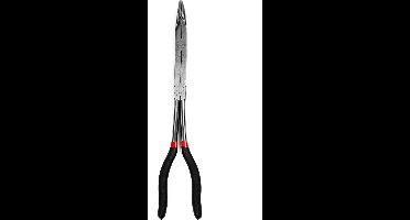 Hofftech Langneustang - Dubbel scharnier - Gebogen bekken 45° - 330 mm - Rood/Zwart