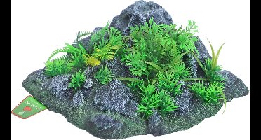 Boon aqua deco landscape rots met planten corner, 24x12 cm.