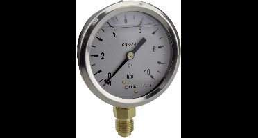 ICH Manometer 63R10.MGE Aansluiting (manometer): Onderkant 0 tot 10 bar Schroefdraad (buiten) 1/4 1 stuk(s)