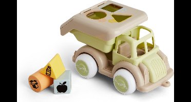 Viking Toys Ecoline - Vuilniswagen Vormenstoof - 4-Delige Speelset - Speelgoed Gemaakt Van Suikerriet - Geschikt Vanaf 1 Jaar