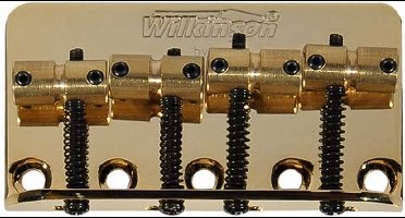 Wilkinson BB-WBBC-G Brug-Staartstuk voor Jocker/Puncher Bass - Goud, 19mm