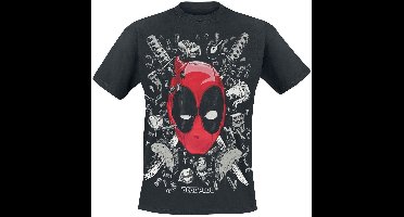 Deadpool Weird World Heren T-shirt - zwart - XXL