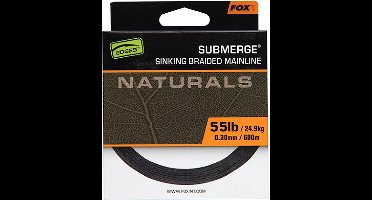 Fox Submerge Sinking Braided Mainline - Maat : 300m - 0.38mm - 65lb - 29.5 kilo