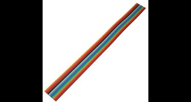 Flachkabel farbig Raster 1,27mm 14 pin 10m