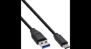 USB-A naar USB-C Kabel - USB 3.2 Gen 1x2 - 1,5 meter - Zwart
