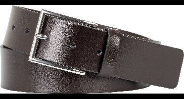 HUGO leren heren riem - donkerbruin