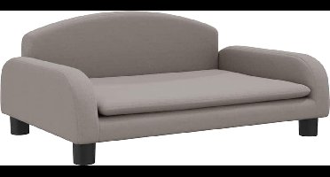 vidaXL - Hondenmand - 70x45x30 - cm - stof - taupe