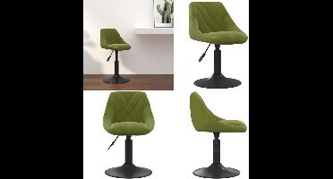 vidaXL - Barkruk - fluweel - lichtgroen