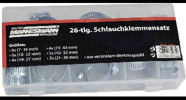 Brüder Mannesmann Slangklem M60026 Bundel-Ø (bereik) 7 tot 44 mm 1 set(s)