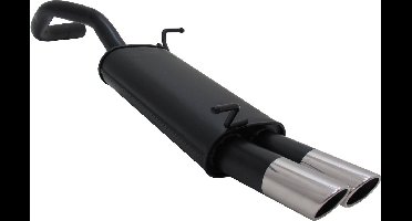 Novus Sport einddemper - Seat Ibiza 6L - RVS eindpijp - zwart