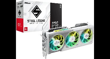 ASRock AMD Radeon RX 9070 XT Steel Legend - Videokaart - 16GB - GDDR6 - PCIe 5.0 - 1x HDMI 2.1b - 3x DisplayPort 2.1a