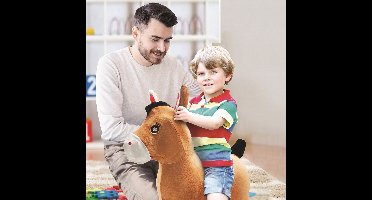 Opblaasbare Spring pony Pluche