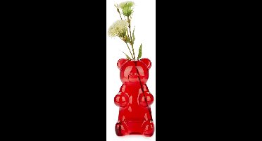 VASO YUMMY BEAR VETRO ART. 27968 BALVI ROSSO
