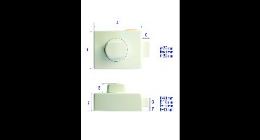 HEOSafe Buitenslot 3 Wit Heosafe 1958 W
