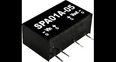 MW Mean Well SPA01B-05 DC/DC-convertermodule 200 mA 1 W Aantal uitgangen: 1 x Inhoud 1 stuk(s)