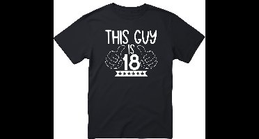 This Guy Is 18 T-shirt - Cadeau - 18e Verjaardag - Feest - 18 jaar cadeau’s - Verjaardag - Gift - 18 Jaar T-shirt - Verjaardag cadeau - Cadeau - 18+ - Maat XXL