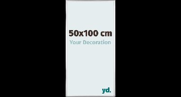 Your Decoration - Fotolijst 50x100 cm - Aluminium - Zilver Hoogglans - Kent