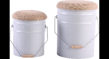 Leitmotiv - Kruk Set Buckets - Wit