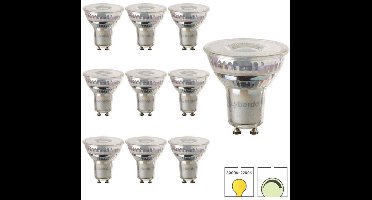 Lybardo - GU10 LED Lamp - 10-pack - 5.5W Dimbaar - 2200K-3000K - Dim to Warm