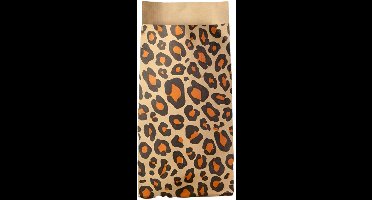 Kadozakje Panterprint | 7x13cm 50 stuks | 60gr bruin kraft