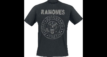 Ramones Hey Ho Let's Go - Vintage Heren T-shirt - zwart - L