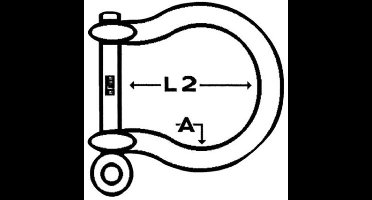 Harpsluiting rvs 10mm bulk
