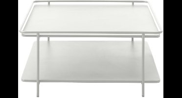 Giga Living Salontafel Yuba - Wit Metaal - 75x75x34,3cm