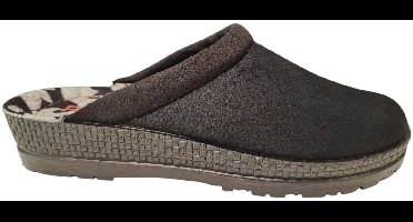 Rohde Zwarte Dames Pantoffel Open Hiel - Zwart - 36