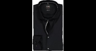 OLYMP Level 5 body fit overhemd - zwart (contrast) - Strijkvriendelijk - Boordmaat: 41