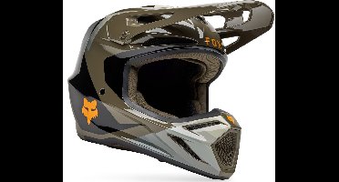 FOX V3 Fade MIPS Zwart Bruin Crosshelm - Maat S - Helm