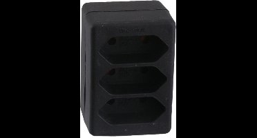 Exin Verdeelstekker - 3 x Euro - Zwart