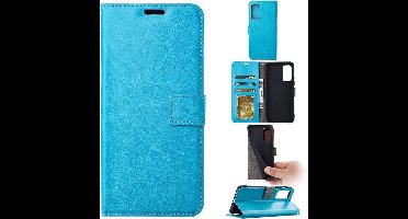 LuxeBass Boekhoesje geschikt voor iPhone 13 Pro - Turquoise - telefoonhoes - gsm hoes - telefoonhoesjes