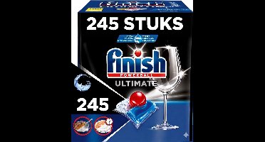 Finish Ultimate All in One Regular Vaatwastabletten - 245 Vaatwastabletten - Voordeelverpakking