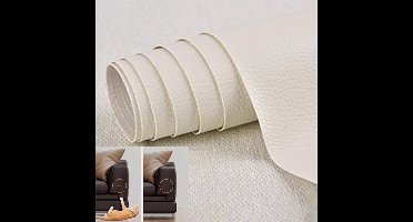 Zelfklevende leren patch, imitatieleer, reparatieset voor meubels, banken, autostoelen, tassen, leerreparatie en -renovatie, koffiekleur, 30 x 137 cm