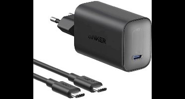 Anker Nano 100W USB-C oplader - voor laptop, smartphone en meer - incl. 1.8m USB-C kabel Zwart