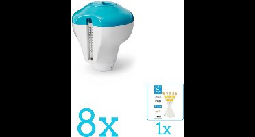 Intex Chloordrijver met thermometer - 29043NP - Volumebundel - Chloordrijver - 8-delig