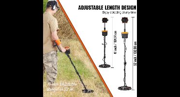 Metaal Detector - Professionele -Met LCD-scherm -7 Modi - Verstelbare hoogte - 10 inch zoekspoel - Volwassenen en Kinderen