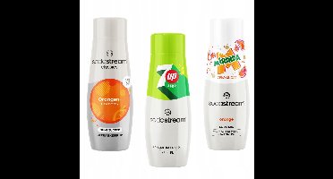 Sodastream Serie - Frisdrank Concentraten Set - Oranje Zero - 7up Free - Mirinda Zero