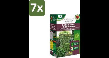 BSI – Hagen, Taxus & Coniferen Meststof – Sterke Groei & Diepgroene Naalden – 4 kg (40 m²) - Bulkverpakking - 7 stuks
