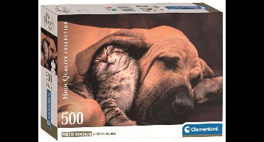 Clementoni - Puzzel - 500 Stukjes - Cuddles Compact Box - High Quality Collection